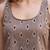 Beige cotton printed top for women