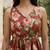Maroon cotton printed top for women