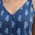 Blue cotton printed top for women
