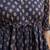 Blue cotton printed top for women