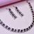 Purple color rhodium plating festive wear designer necklace set