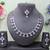 Purple color rhodium plating festive wear designer necklace set