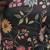 Black cotton printed top for women