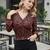 Multicolor polyester printed top for women
