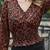 Multicolor polyester printed top for women