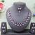 Purple color rhodium plating festive wear designer necklace set