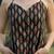 Black cotton printed top for women