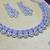 Purple color rhodium plating festive wear designer necklace set