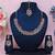 Maroon color rhodium plating festive wear designer necklace set