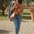 Multicolor cotton printed top for women
