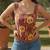 Multicolor cotton printed top for women
