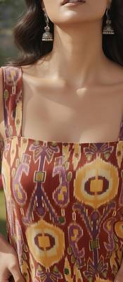Multicolor cotton printed top for women 4
