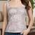 Purple cotton printed top for women