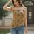 multicolor cotton printed top for women