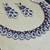 Purple color rhodium plating festive wear designer necklace set