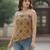 multicolor cotton printed top for women
