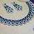 Green color rhodium plating festive wear designer necklace set