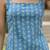Blue cotton printed top for women