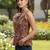 multicolor cotton printed top for women