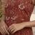 Orange cotton printed top for women