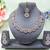 Pink color yellow gold plating festive wear designer necklace set