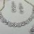 White color yellow gold plating festive wear designer necklace set