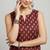 Maroon cotton printed top for women