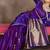 purple ethnic motifs zari silk blend banarasi saree