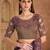 purple embellished sequinned satin heavy work saree