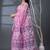 pink ethnic motifs silk cotton handloom jamdani saree