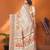 white pashmina silk weaving saree with unstitched blouse piece