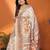 white pashmina silk weaving saree with unstitched blouse piece