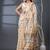 cream woven design silk cotton handloom jamdani saree