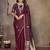maroon ethnic motifs zari silk blend banarasi saree