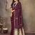 maroon ethnic motifs zari silk blend banarasi saree