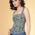 Multicolor cotton printed top for women