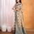beige floral woven design zari banarasi saree