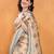 beige floral woven design zari banarasi saree