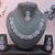 Pink color rhodium plating festive wear designer necklace set