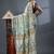 sea_green ethnic motifs silk cotton handloom jamdani saree