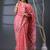 pink ethnic motifs silk cotton handloom jamdani saree