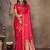 pink ethnic motifs zari silk blend banarasi saree