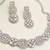 White color rhodium plating festive wear designer necklace set