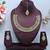 Multicolor color yellow gold plating festive wear designer necklace set