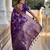 purple woven design zari banarasi saree