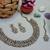 Multicolor color yellow gold plating festive wear designer necklace set