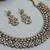 Multicolor color yellow gold plating festive wear designer necklace set
