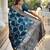 blue woven design zari banarasi saree