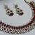 Multicolor color yellow gold plating festive wear designer necklace set