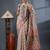 cream woven design silk cotton handloom jamdani saree